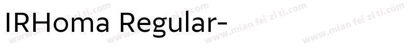 IRHoma Regular字体转换
